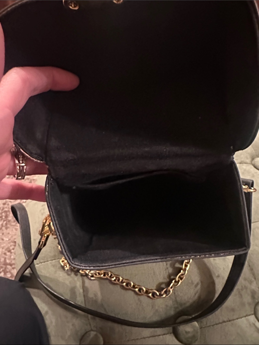 Luxury Monogram Top-Handle Crossbody Bag in Brown - Picture 8 of 9